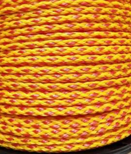  Schleppleine, vorgereckt, 200m gelb rot 10mm / Tow rope 200m yellow red 10mm, pre-stretched - Bild vergr��ern 